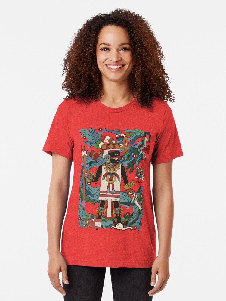 Alternate view of Tezcatlipoca II Tri-blend T-Shirt