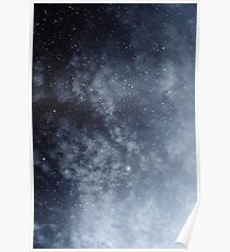 Blue veiled moon Poster