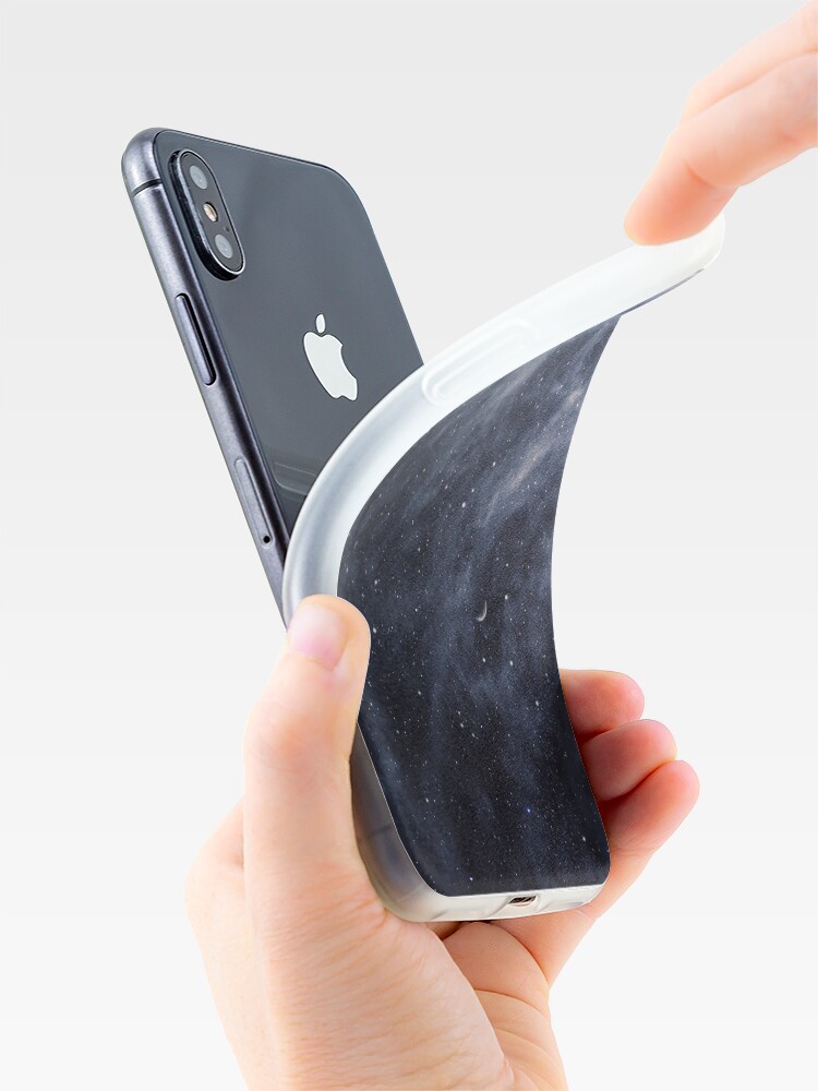 Alternate view of Blue Clouds, Blue Moon iPhone Case & Cover