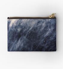 Blue Clouds, Blue Moon Zipper Pouch