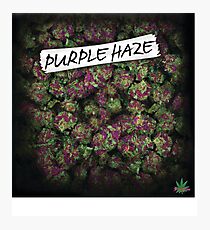 My Kush Weed Purple Haze Cannabis design Floral hemp marijuana Photographic Print