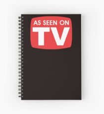 As seen on TV red sign Spiral Notebook