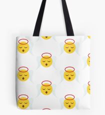 Angel Christmas Emoji Tote Bag
