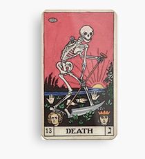 Lienzo metálico Tarot de muerte