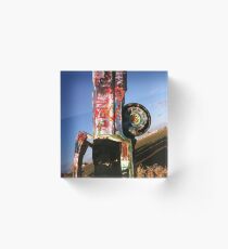 Cadillac Ranch in Amarillo, Texas, © Tim Oliver Photography Acrylic Block