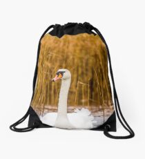 Swan Drawstring Bag