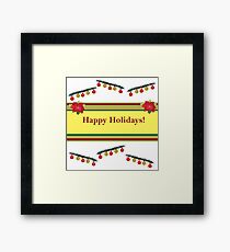 Happy Holidays Framed Print