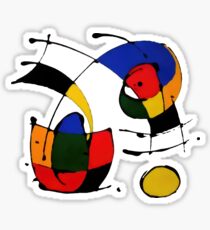 In The Style of Joan Miro Sticker