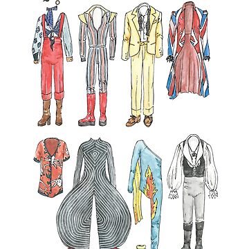 BOWIE COSTUMES Art Print for Sale by flatlaydesign