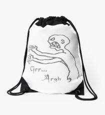 Grr Argh, Monster, Buffy the Vampire Slayer, Mutant Enemy, 90s, BTVS, Zombie, Joss Whedon, Angel, Buffering, Pop Culture, Zombie Drawstring Bag