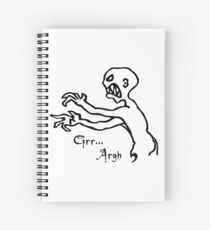 Grr Argh, Monster, Buffy the Vampire Slayer, Mutant Enemy, 90s, BTVS, Zombie, Joss Whedon, Angel, Buffering, Pop Culture, Zombie Spiral Notebook