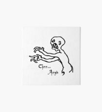 Grr Argh, Monster, Buffy the Vampire Slayer, Mutant Enemy, 90s, BTVS, Zombie, Joss Whedon, Angel, Buffering, Pop Culture, Zombie Art Board