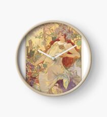 Alphonse Mucha Art, Famous European, Art Posters Clock