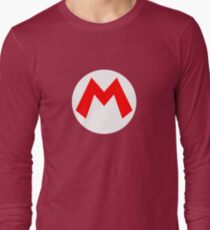 Super Mario Mario Icon Long Sleeve T-Shirt