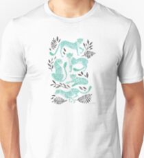 Cheetah Collection – Mint & Black Palette Unisex T-Shirt