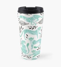 Collection Guépard - Palette Menthe et Noir Mug de voyage