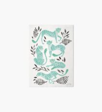 Cheetah Collection – Mint & Black Palette Art Board