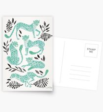 Postales Colección Cheetah - Mint & Black Palette