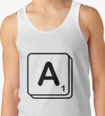A scrabble print Men's Tank Top