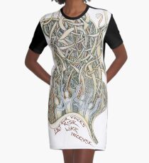 Let Our Voices Rise Like Incense Graphic T-Shirt Dress