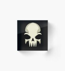Halloween Gaming Skull Acrylic Block