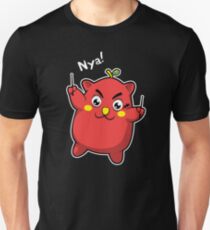 Nyango Star - Cute Japanese Apple Cat Drummer Mascot Unisex T-Shirt