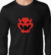 Super Mario Bowser Icon Long Sleeve T-Shirt