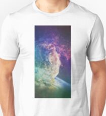 Astronaut dissolving through space Unisex T-Shirt