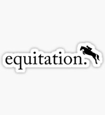 equitation Sticker