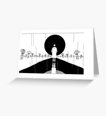 RM - mono; forever rain 1 Greeting Card