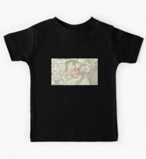 Underground Railroad Map Fugitive Slave Freedom Routes 1830 to 1865 (small) Kids Tee