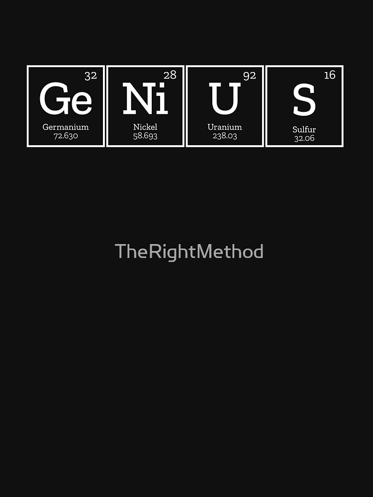 "Genie lustige Periodensystem Chemie Wortspiel Geschenk TShirt" T