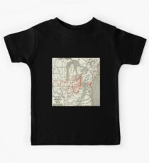 Underground Railroad Map Fugitive Slave Freedom Routes (enlarged) Kids Tee