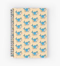 Cuaderno de espiral Corgi en un traje de tiburón