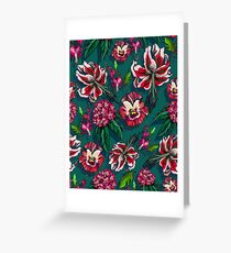 Tropical lush forrest floral Greeting Card