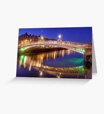 Ha'penny bridge, Dublin Greeting Card