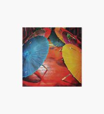 A Crowd of Parasols Art Board Print