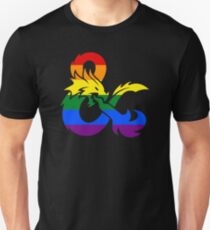 Dungeons and Dragons LGBTQ Flagge Unisex T-Shirt