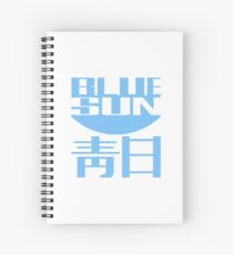 blue sun Spiral Notebook