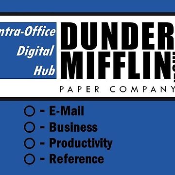 Dunder Mifflin background sticker Sticker for Sale by p0pculture3