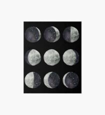 Moon Phases - Moon shirt - Moon dress - Moon sticker- Watercolor & Ink Art Board