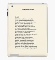 Paradise Lost John Milton First Page T-Shirt iPad Case/Skin