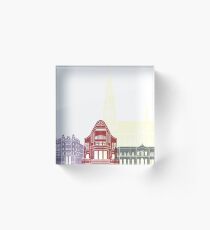 Osijek skyline poster Acrylic Block