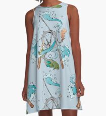 Maritime A-Line Dress