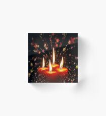 Candlelight Christmas Products and Apparels Acrylic Block
