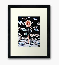 Gillian Anderson x Files Framed Print