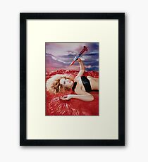 GILLIAN ANDERSON Framed Print
