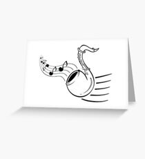 Saxo Greeting Card