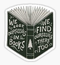 Pegatina Nos perdemos en los libros ...