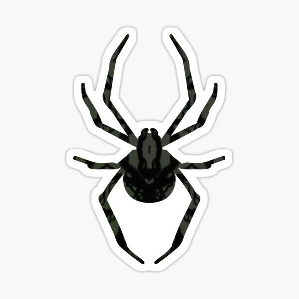 Spider Love on Pastel Orange Sticker